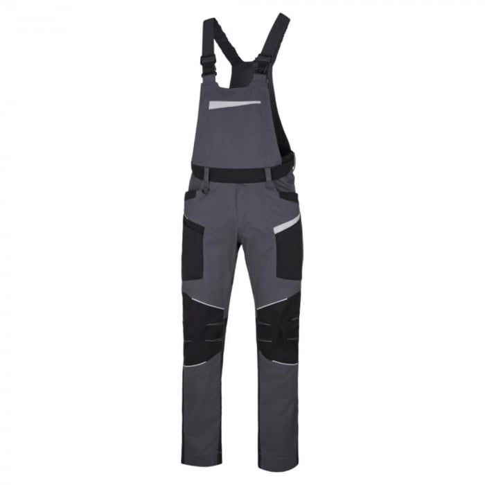 Set costum cu pantaloni de lucru cu pieptar Refiwan - gri inchis [10]
