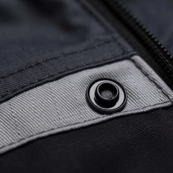 Set costum cu pantaloni de lucru cu pieptar Refiwan - gri inchis [8]