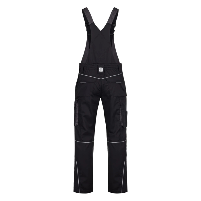Set costum cu pantaloni de lucru cu pieptar SUMMER - negru [7]