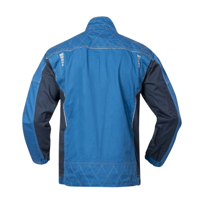 Set costum cu pantaloni de lucru cu pieptar VISION - albastru/gri [3]