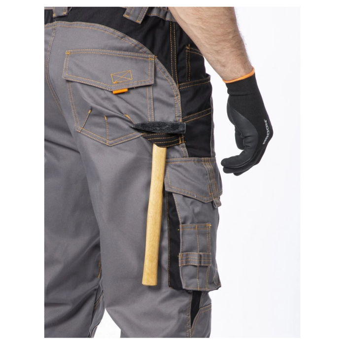 Set costum cu pantaloni de lucru cu pieptar VISION - gri/negru [10]