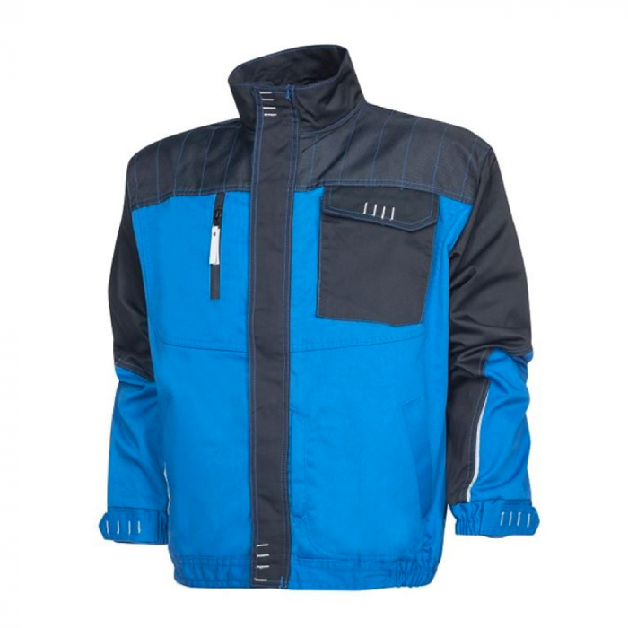 Set costum cu pantaloni de lucru in talie 4TECH - albastru/negru [2]