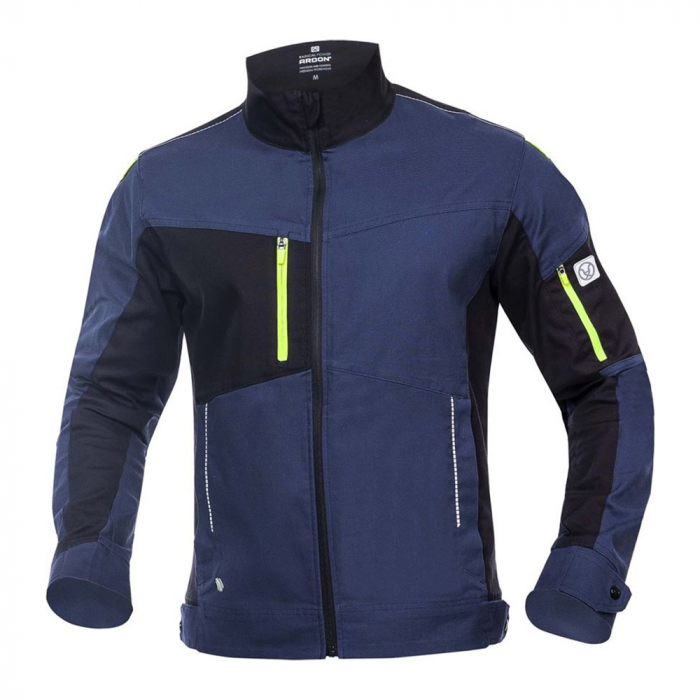 Set costum cu pantaloni de lucru in talie 4XSTRETCH - bleumarin [2]