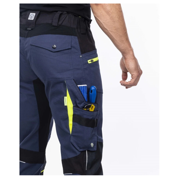 Set costum cu pantaloni de lucru in talie 4XSTRETCH - bleumarin [14]