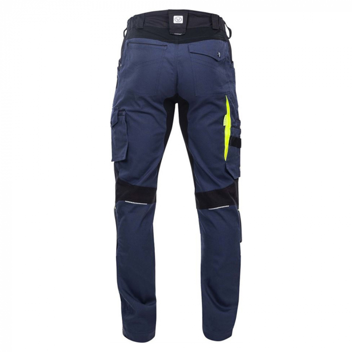 Set costum cu pantaloni de lucru in talie 4XSTRETCH - bleumarin [6]