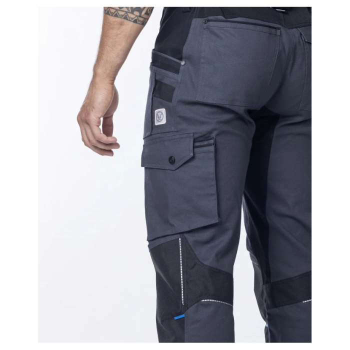 Set costum cu pantaloni de lucru in talie 4XSTRETCH - gri inchis [16]