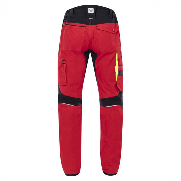 Set costum cu pantaloni de lucru in talie 4XSTRETCH - rosu [10]