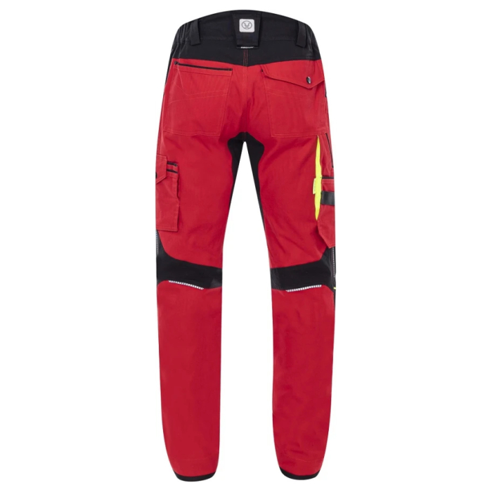 Set costum cu pantaloni de lucru in talie 4XSTRETCH - rosu [11]