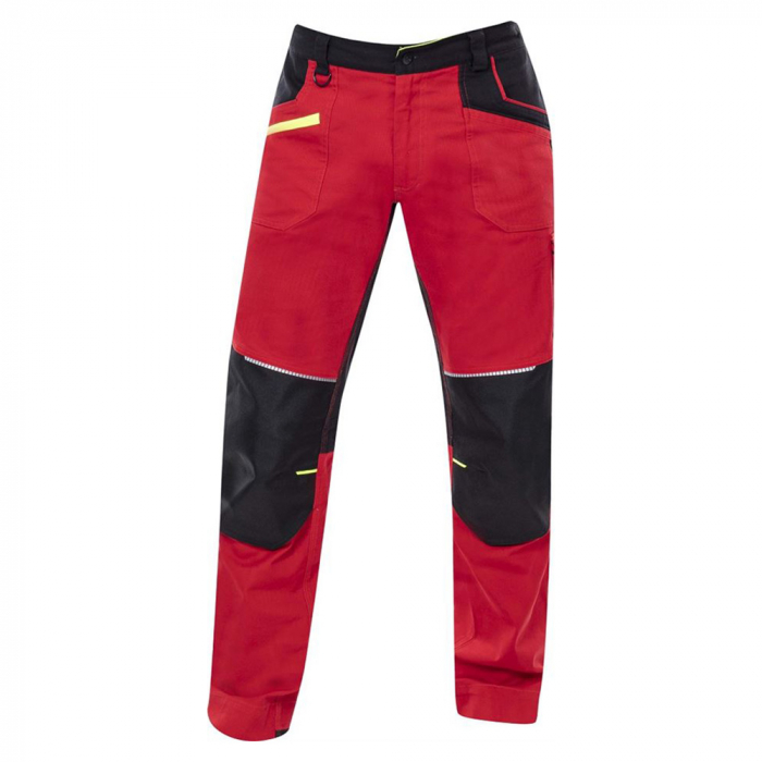 Set costum cu pantaloni de lucru in talie 4XSTRETCH - rosu [9]