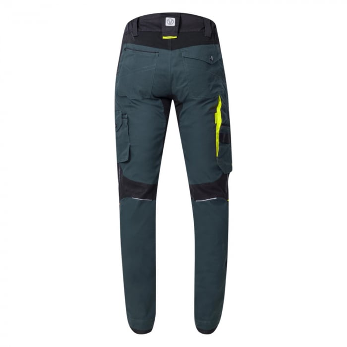 Set costum cu pantaloni de lucru in talie 4XSTRETCH - verde [9]