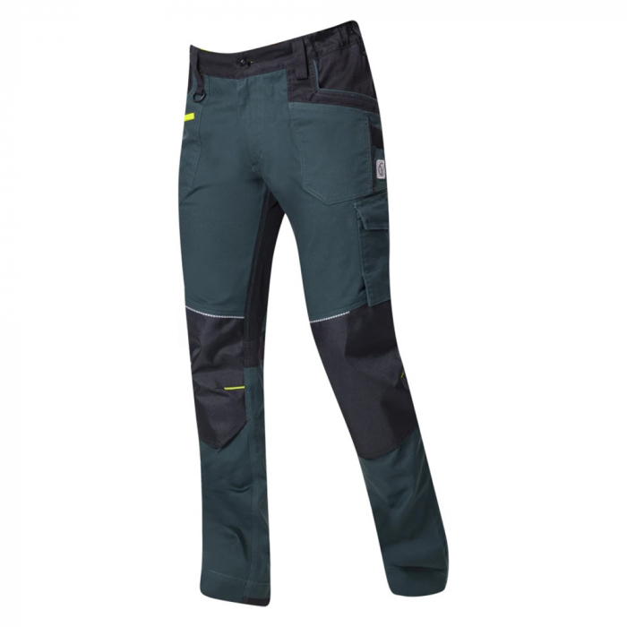 Set costum cu pantaloni de lucru in talie 4XSTRETCH - verde [8]
