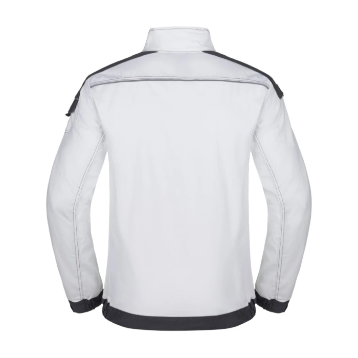 Set costum cu pantaloni de lucru in talie COOL TREND - alb/gri [3]