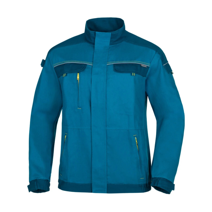 Set costum cu pantaloni de lucru in talie COOL TREND - albastru petrol [2]