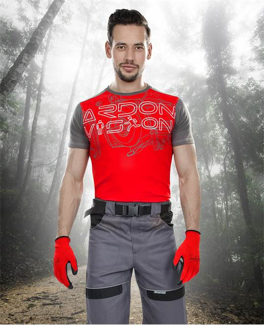 Set costum cu pantaloni de lucru in talie COOL TREND - gri [7]