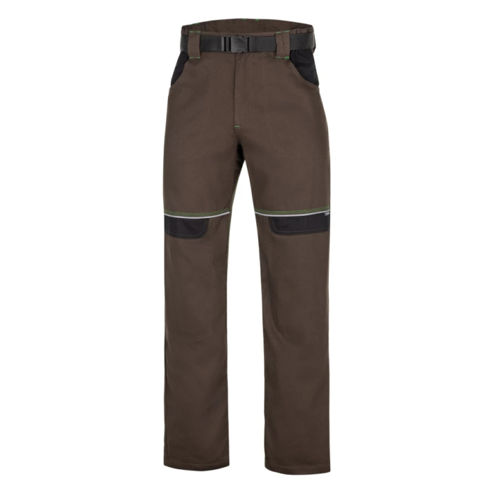 Set costum cu pantaloni de lucru in talie COOL TREND - maro [7]