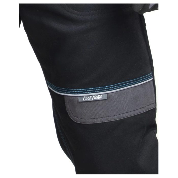 Set costum cu pantaloni de lucru in talie COOL TREND - negru [9]
