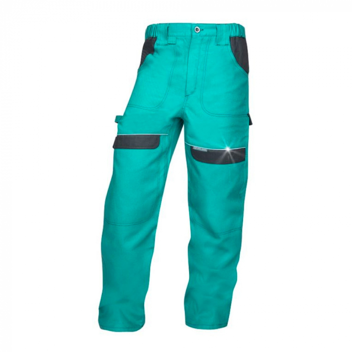 Set costum cu pantaloni de lucru in talie COOL TREND - verde [3]