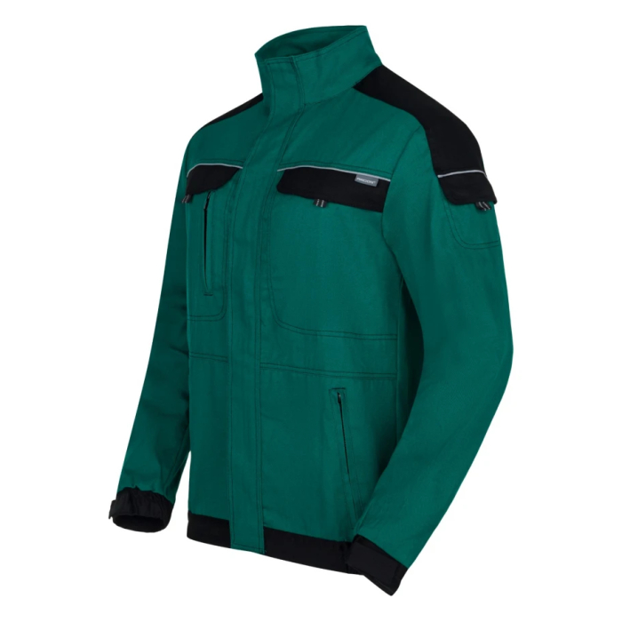 Set costum cu pantaloni de lucru in talie COOL TREND - verde [4]