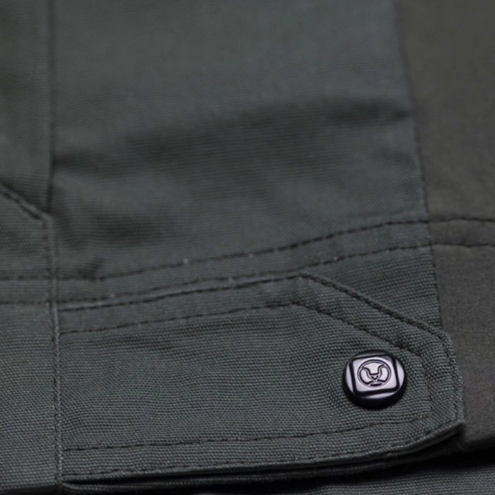 Set costum cu pantaloni de lucru in talie CREATRON - verde/kaki [10]