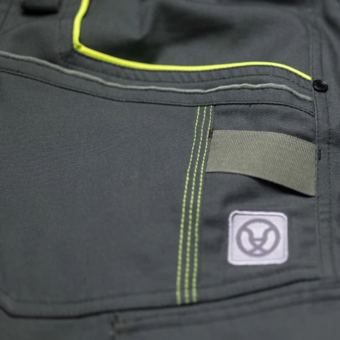 Set costum cu pantaloni de lucru in talie CREATRON - verde/kaki [16]