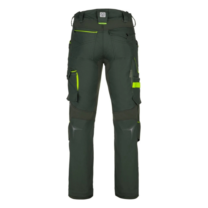 Set costum cu pantaloni de lucru in talie CREATRON - verde/kaki [13]