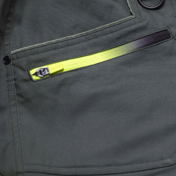 Set costum cu pantaloni de lucru in talie CREATRON - verde/kaki [18]