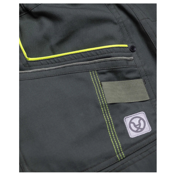 Set costum cu pantaloni de lucru in talie CREATRON - verde/kaki [19]