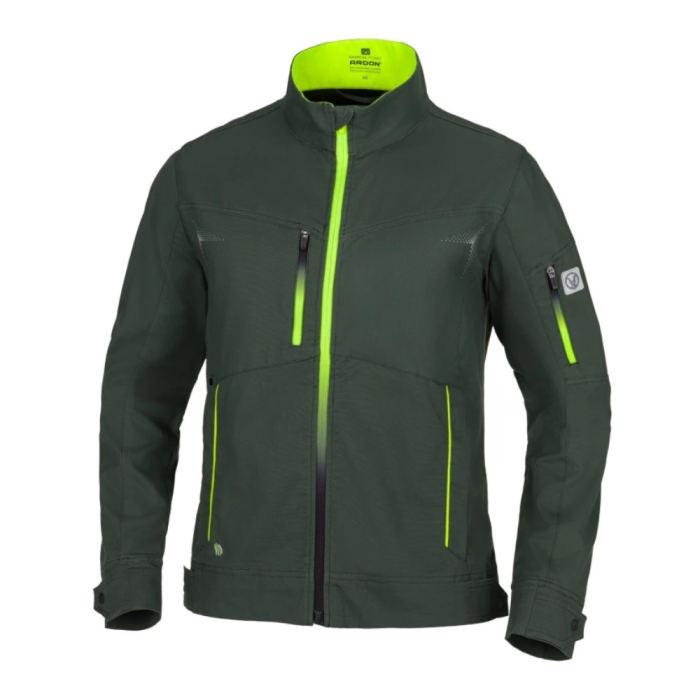 Set costum cu pantaloni de lucru in talie CREATRON - verde/kaki [2]