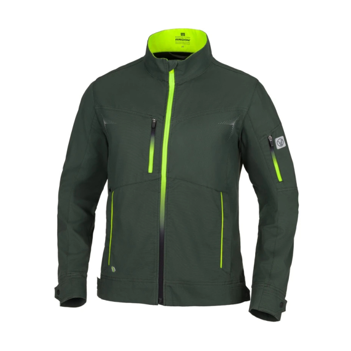 Set costum cu pantaloni de lucru in talie CREATRON - verde/kaki [2]