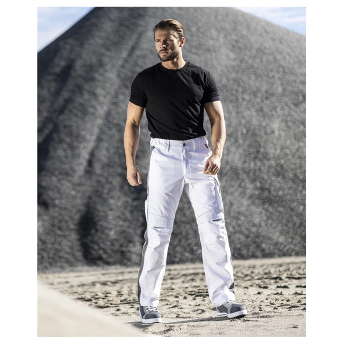 Set costum cu pantaloni de lucru in talie hidrofobizati URBAN+ - alb [12]