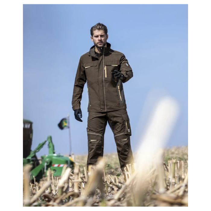 Set costum cu pantaloni de lucru in talie hidrofobizati URBAN+ - maro [4]