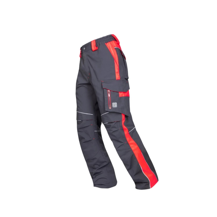 Set costum cu pantaloni de lucru in talie NEON - gri/rosu [6]
