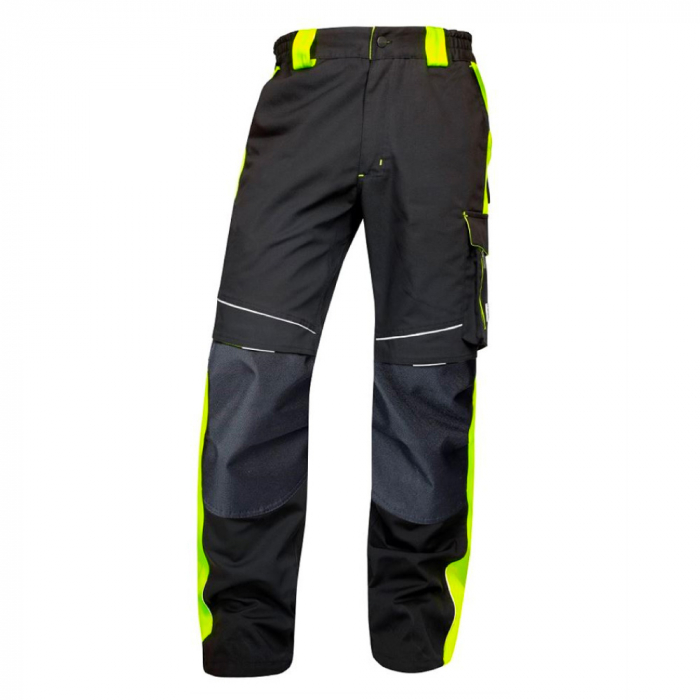 Set costum cu pantaloni de lucru in talie NEON - negru/galben [6]