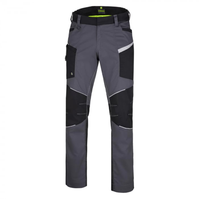 Set costum cu pantaloni de lucru in talie Refiwan - gri inchis [8]