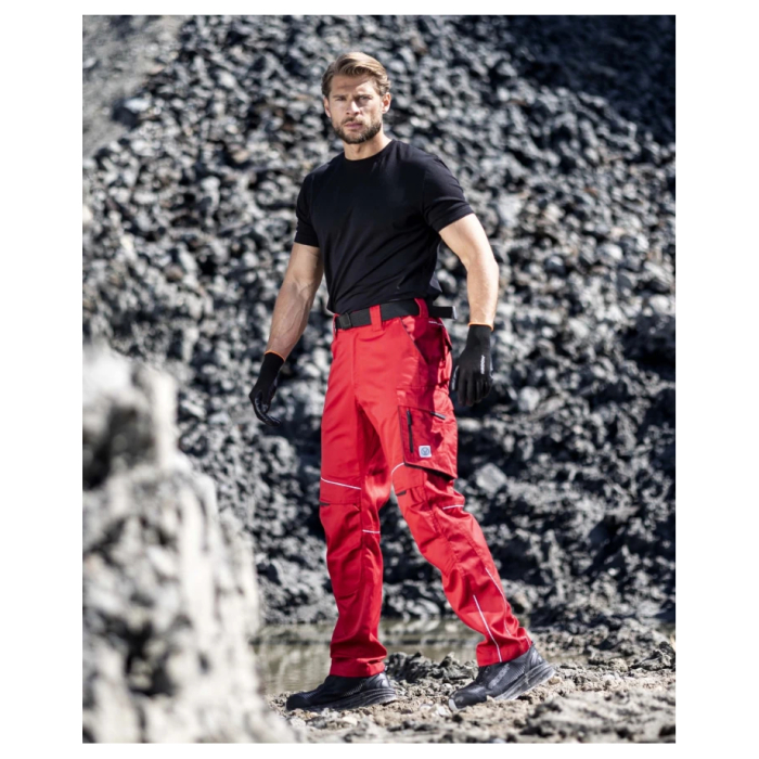 Set costum cu pantaloni de lucru in talie SUMMER - rosu [12]