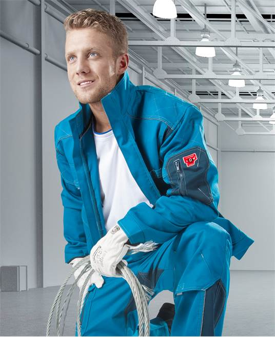 Set costum cu pantaloni de lucru in talie VISION - albastru/gri [7]