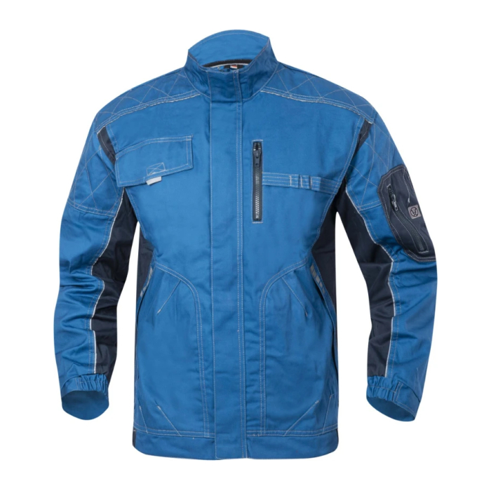 Set costum cu pantaloni de lucru in talie VISION - albastru/gri [2]