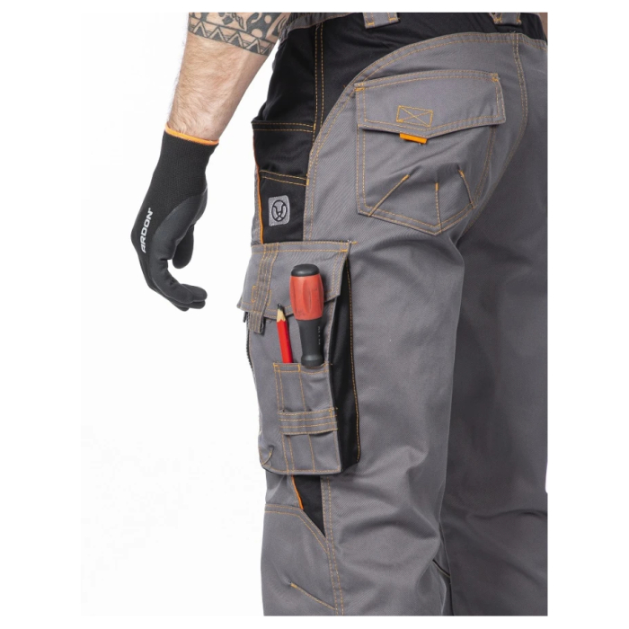 Set costum cu pantaloni de lucru in talie VISION - gri/negru [10]