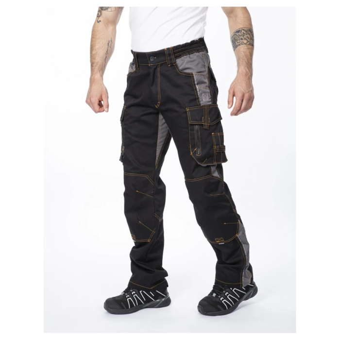 Set costum cu pantaloni de lucru in talie VISION - negru/gri [6]