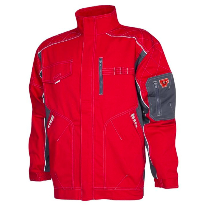 Set costum cu pantaloni de lucru in talie VISION - rosu/gri [2]