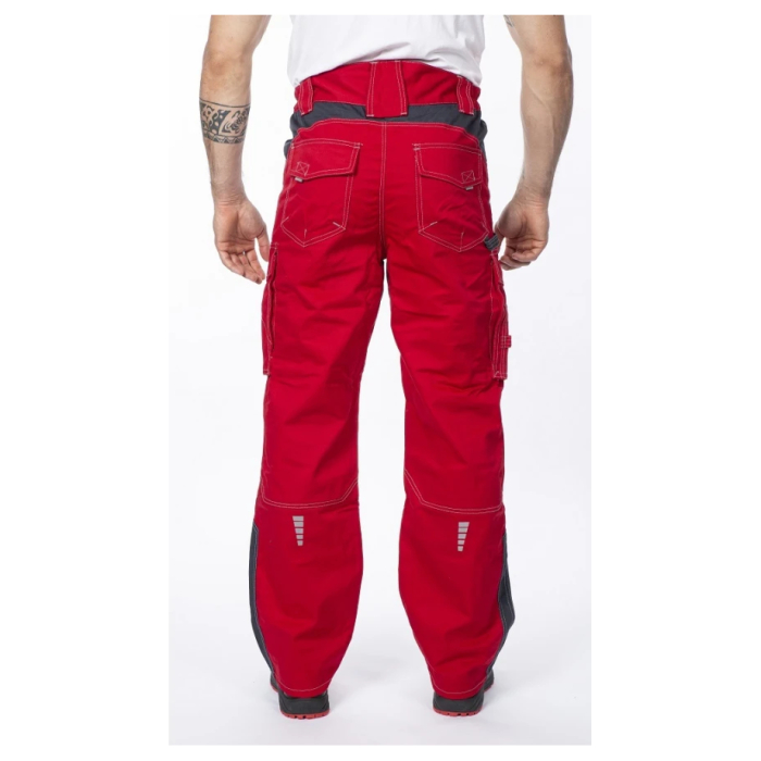 Set costum cu pantaloni de lucru in talie VISION - rosu/gri [6]