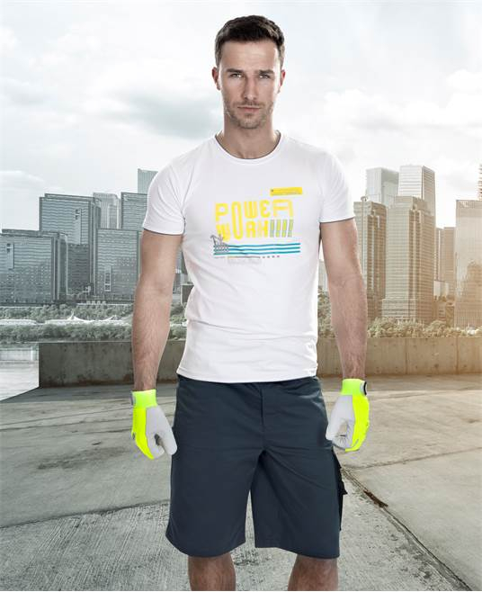 Tricou cu maneca scurta POWERWORK - alb [2]