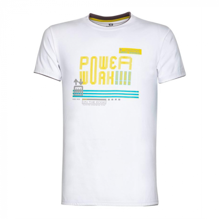 Tricou cu maneca scurta POWERWORK - alb