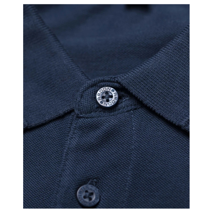 Tricou polo cu maneca scurta ZYDIN - albastru denim [4]