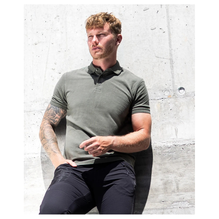 Tricou polo cu maneca scurta ZYDIN - kaki [4]