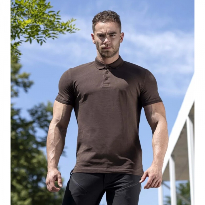 Tricou polo cu maneca scurta ZYDIN - maro [3]