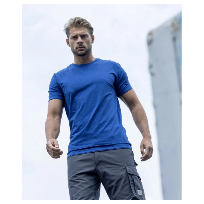 Tricou simplu cu maneca scurta Trendy - albastru electric [3]