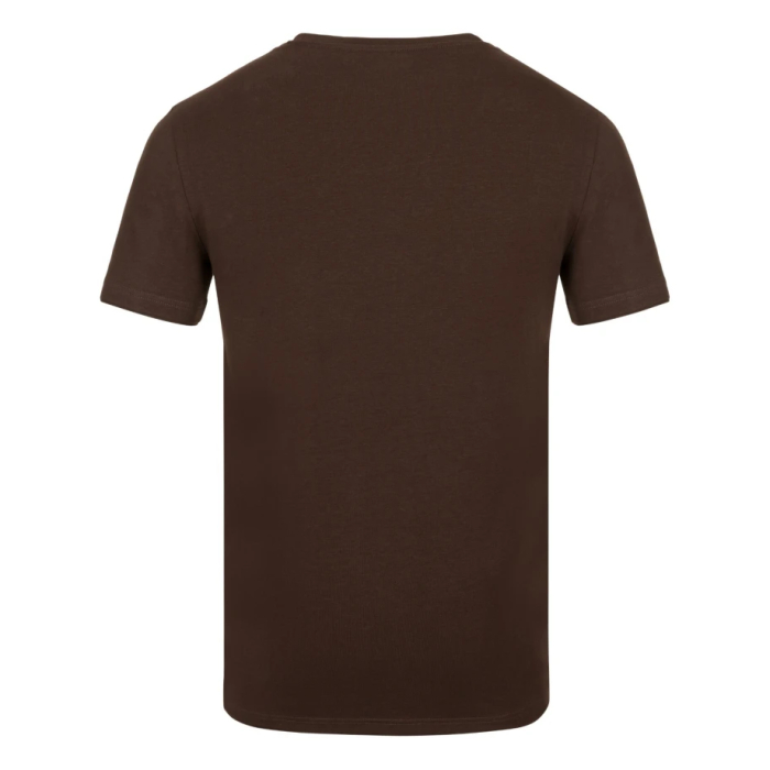 Tricou simplu cu maneca scurta Trendy - maro [2]
