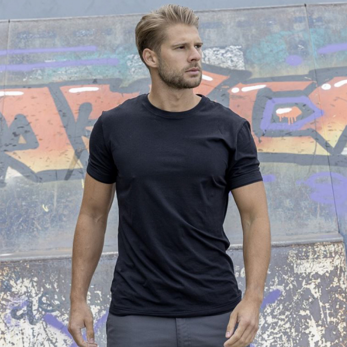 Tricou simplu cu maneca scurta Trendy - negru [2]