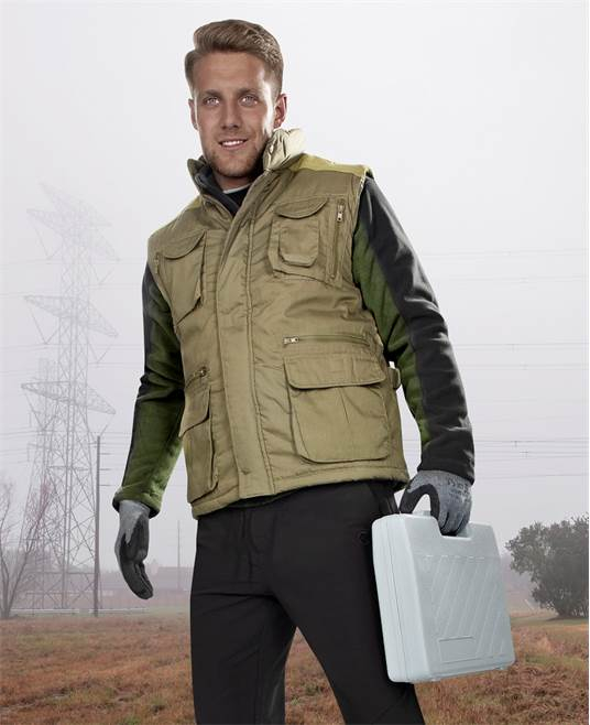 Vesta de lucru de iarna DANNY - kaki [2]